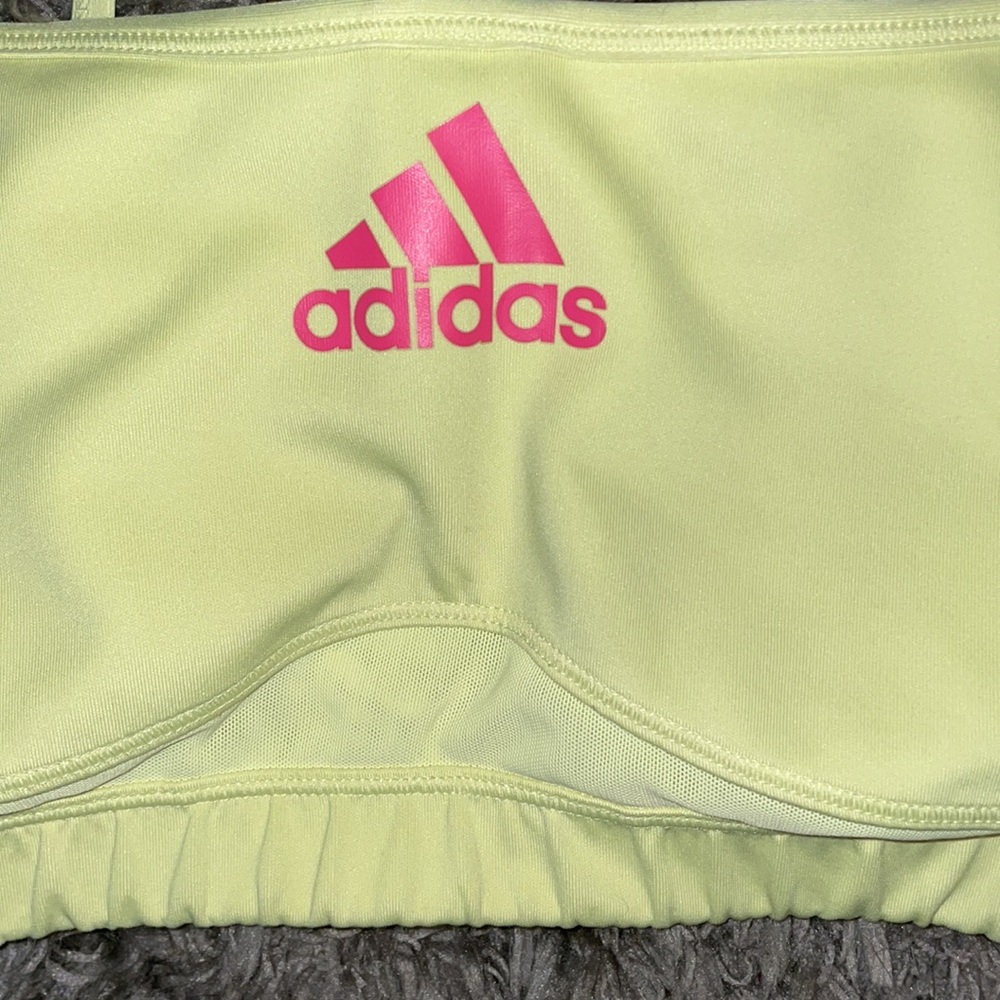 Victoria Secret yellow/pink sports bra large - Picture 2 of 4